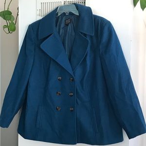 Simply Styled by Sears 3X Blue Coat